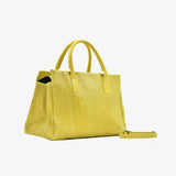 Borsa morbida in pelle - giallo