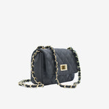 Borsa mini Marta in pelle - nero