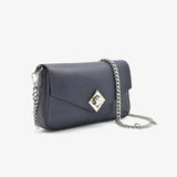 Mini bag in pelle - blu notte