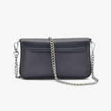 Mini bag in pelle - blu notte