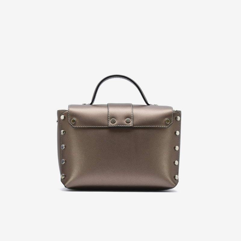 Rita leather bag - bronze