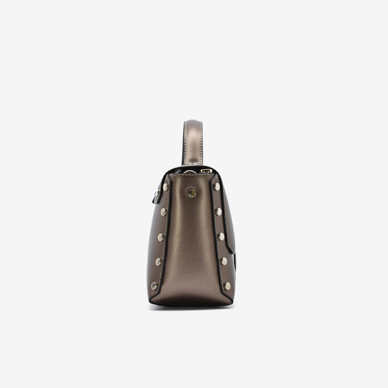 Rita leather bag - bronze