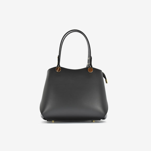 Scudo leather bag - black