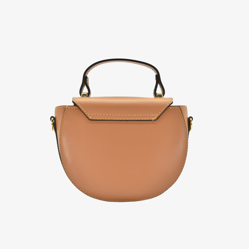 Saddle bag in leather