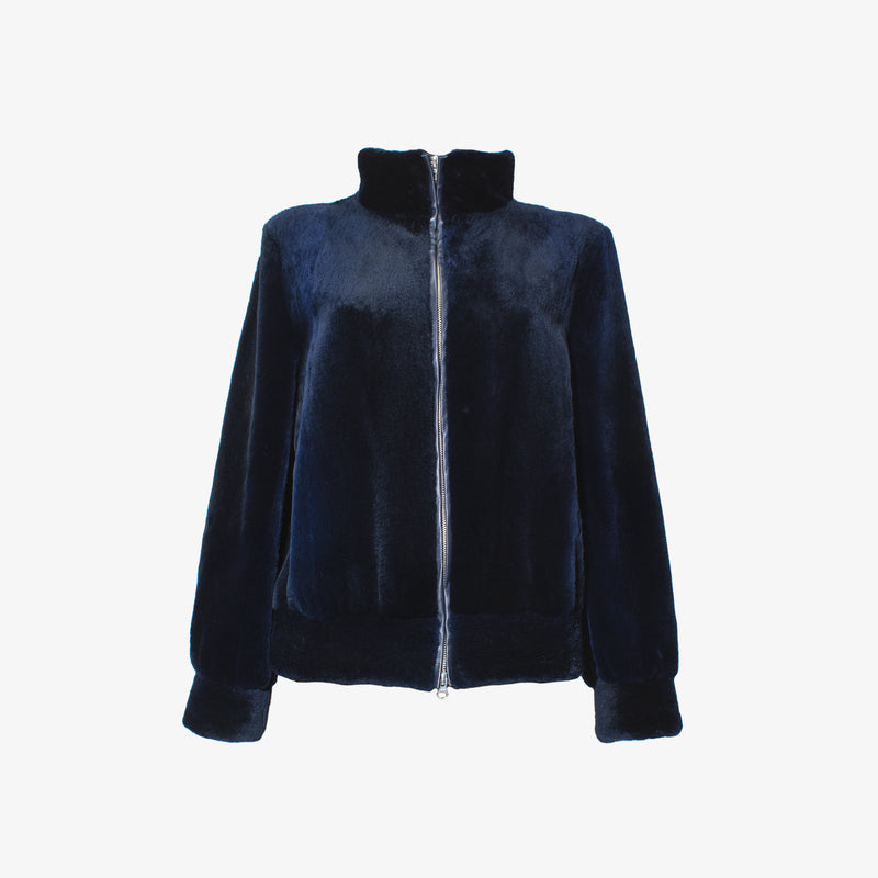 Biber-Bomberjacke - Mitternachtsblau