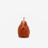 Circle purse in mink - lobster