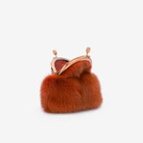 Circle purse in mink - lobster