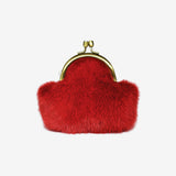 Circle purse - red