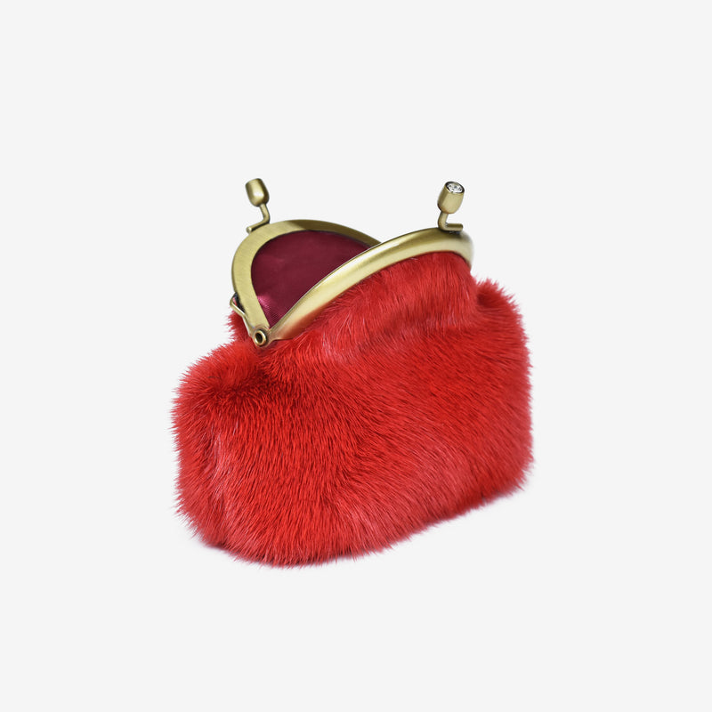 Circle purse - red