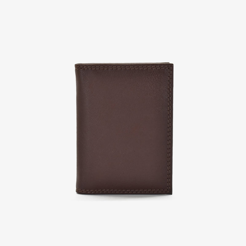 Leather bi-fold card holder