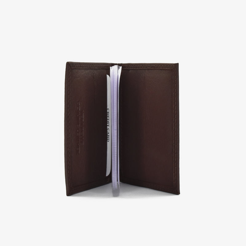 Leather bi-fold card holder