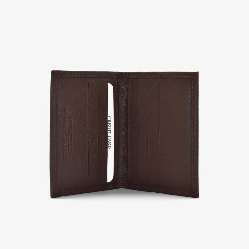 Leather bi-fold card holder