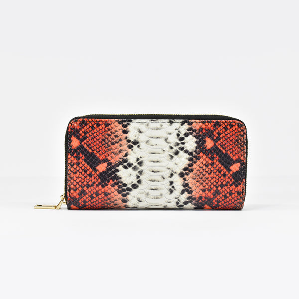 Python leather wallet