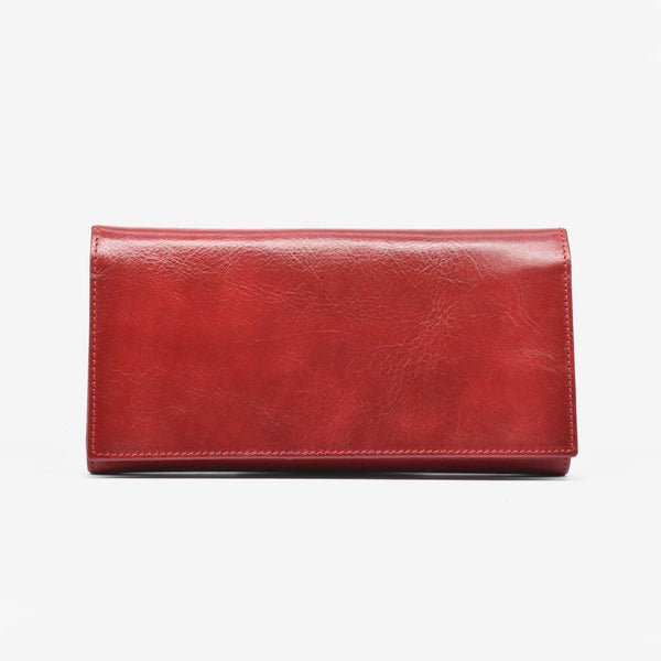Elegant leather wallet - red