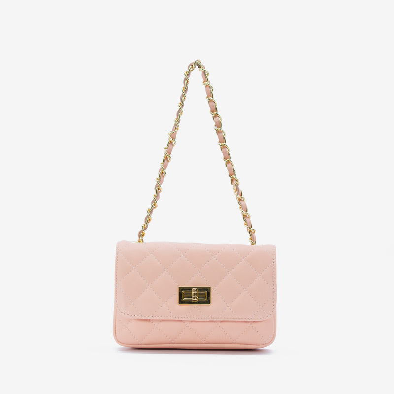 Mini Marta leather bag - pink