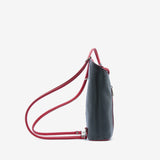 Waves leather bag - black