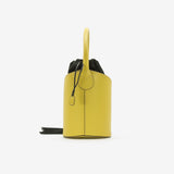 Vera bucket bag in leather - yellow