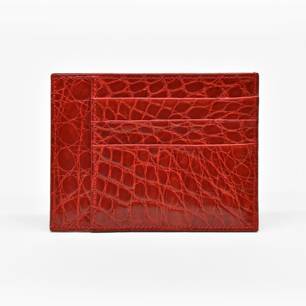 Red leather document holder